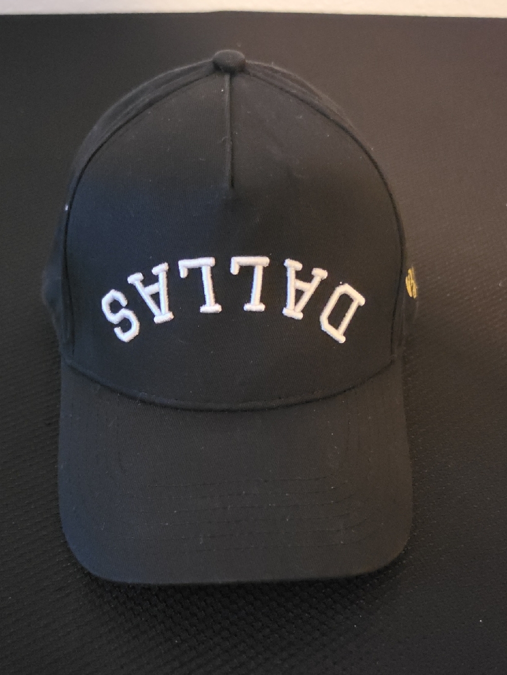 Dallas Embroidered Black Baseball Cap